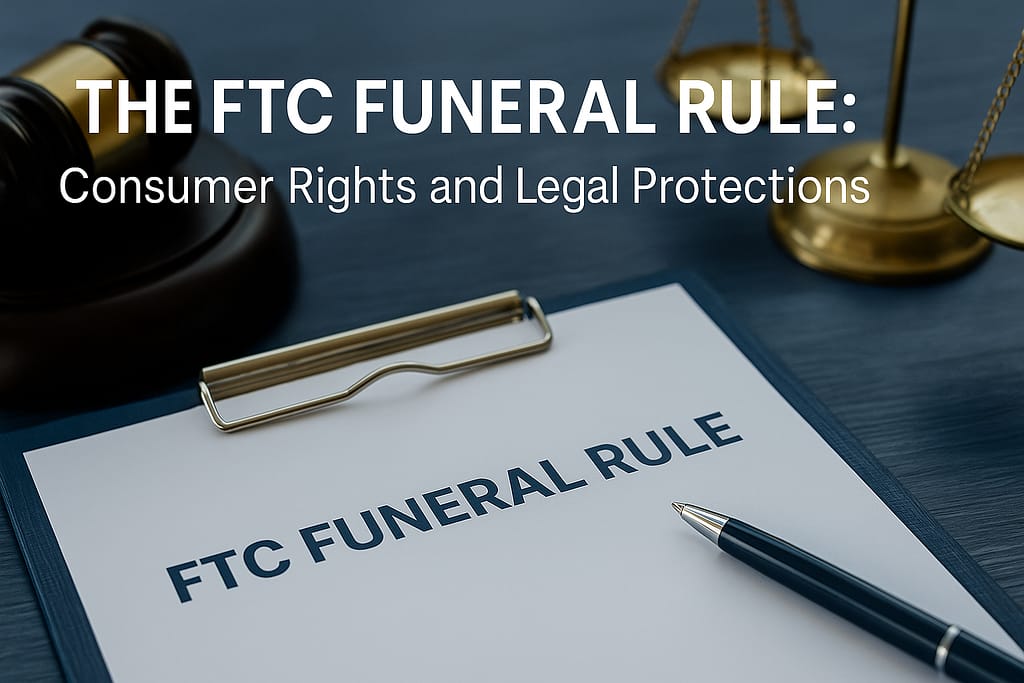 Official FTC Funeral Rule document representing consumer legal protections and rights during funeral planning