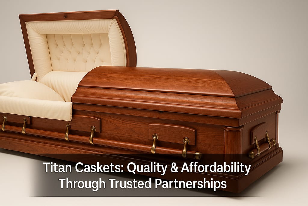 Titan Caskets available through EverLoved platform at affordable prices with quality construction