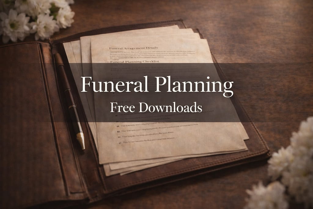 Funeral planning free downloadable PDF checklists, comparison guides, and planning worksheets from Memorial Merits