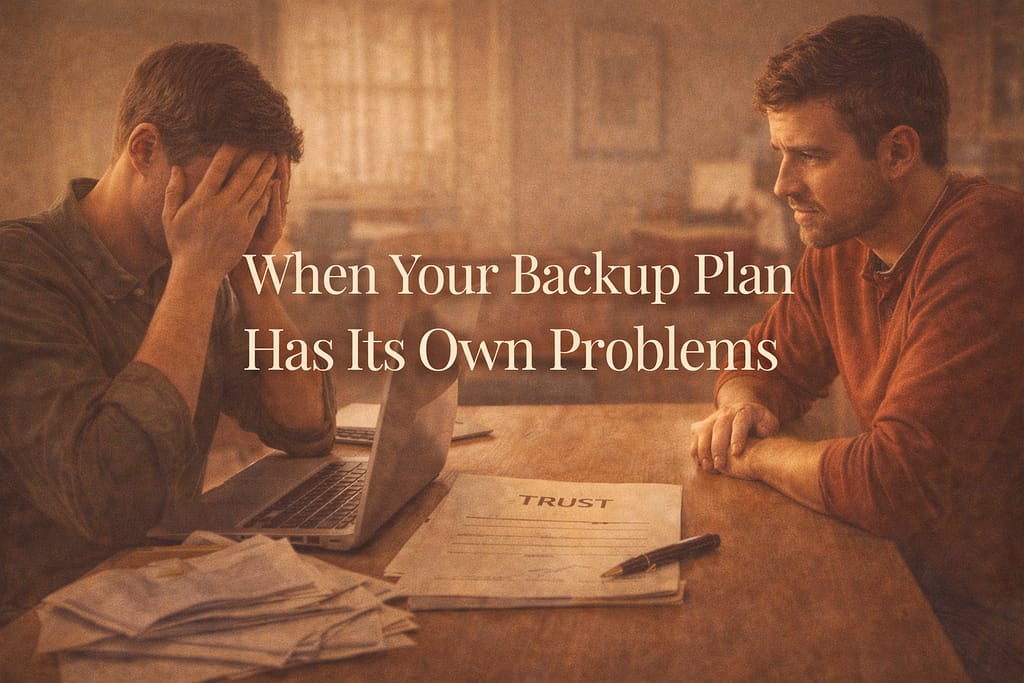 Parent writing a letter of intent for their special needs
child as part of comprehensive life insurance and estate planning