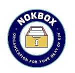 Nokbox complete estate organization system with color-coded folders and checklists for family legacy and document planning