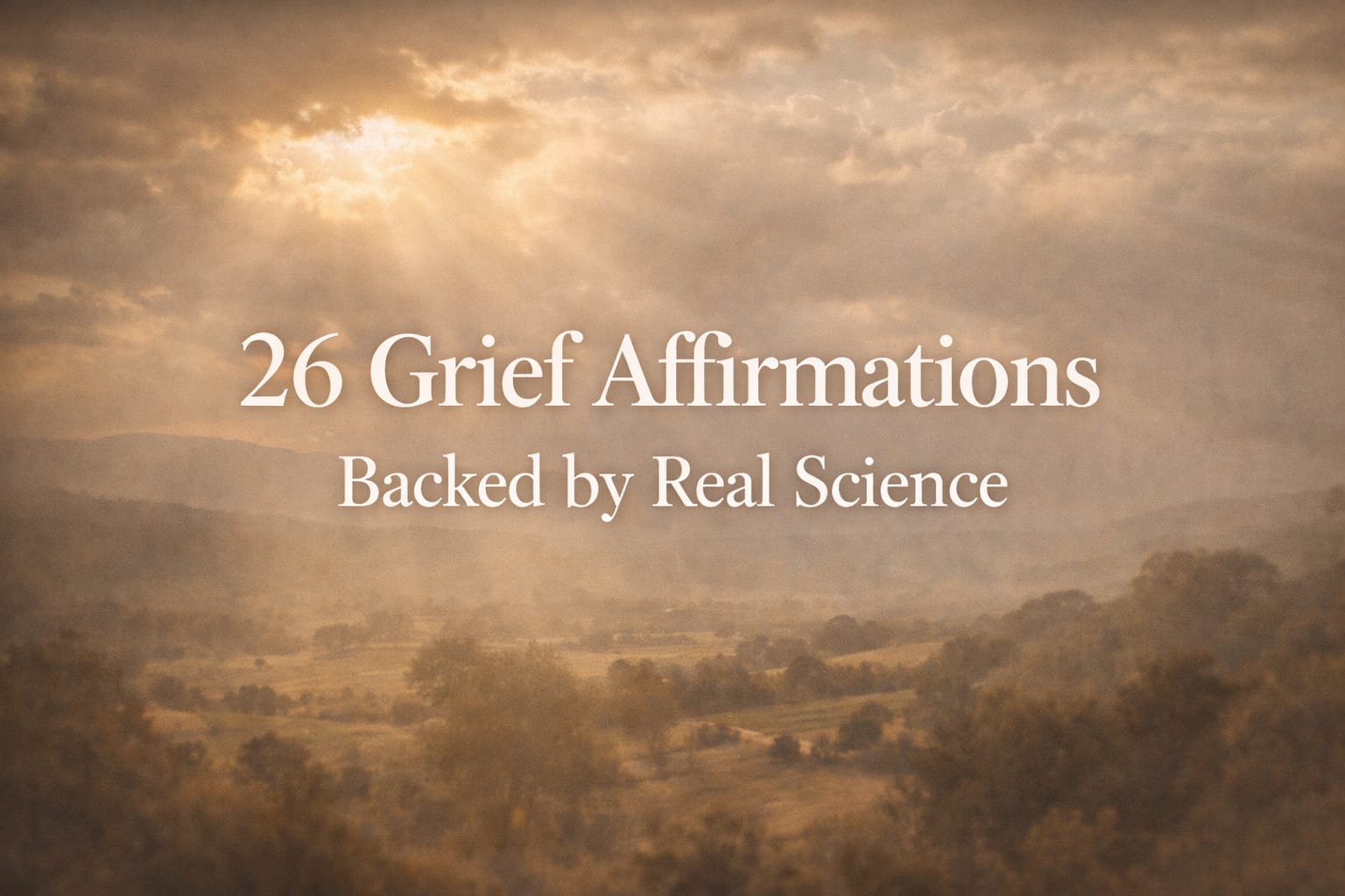 26 Grief Affirmations Backed by Real Science (Organized by What You’re Feeling)