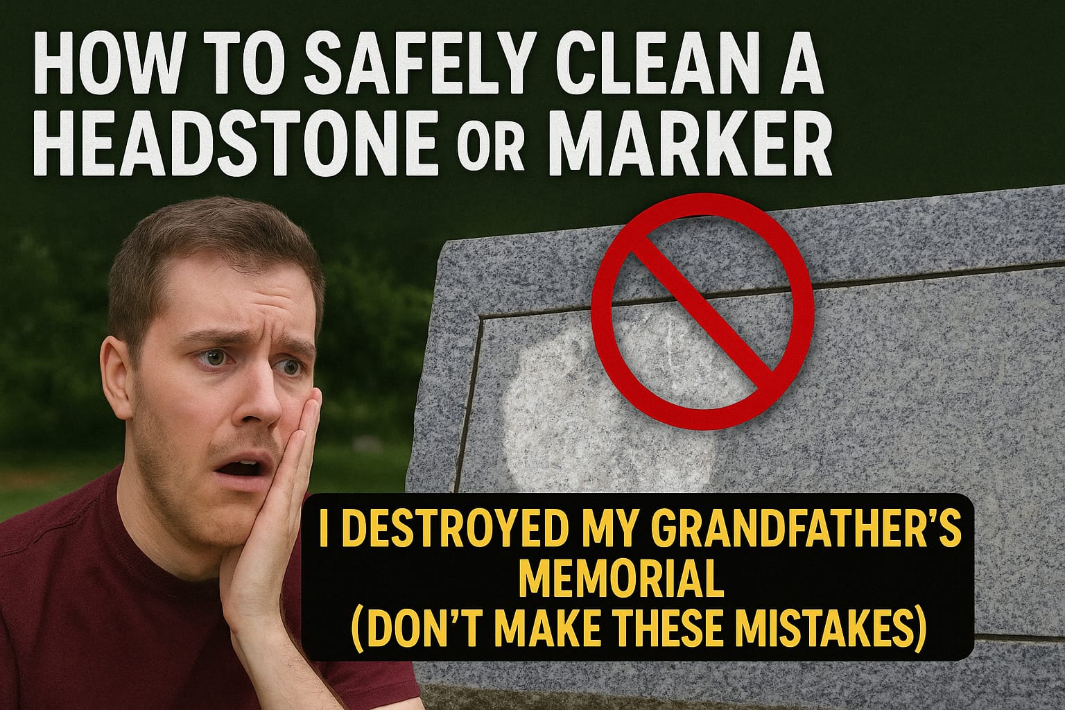 How to Clean a Headstone Without Damaging It – The Complete 2025 Guide (+ What Never to Use)