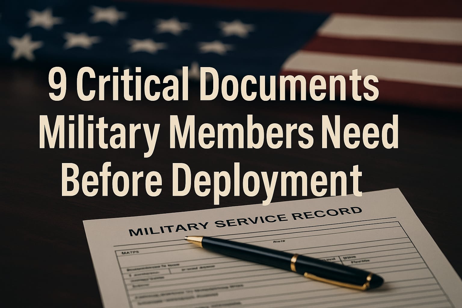 9 Critical Documents Military Members Need Before Deployment (That Your Command Won’t Mention)