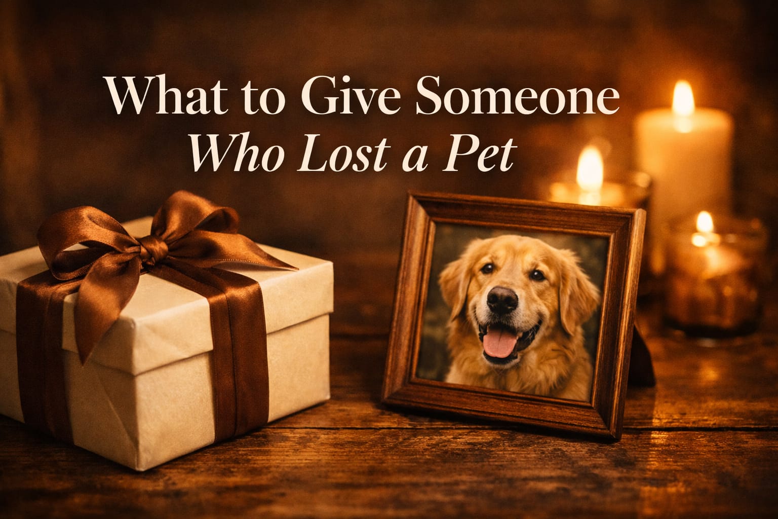 What to Give Someone Who Lost a Pet: Gifts That Last
