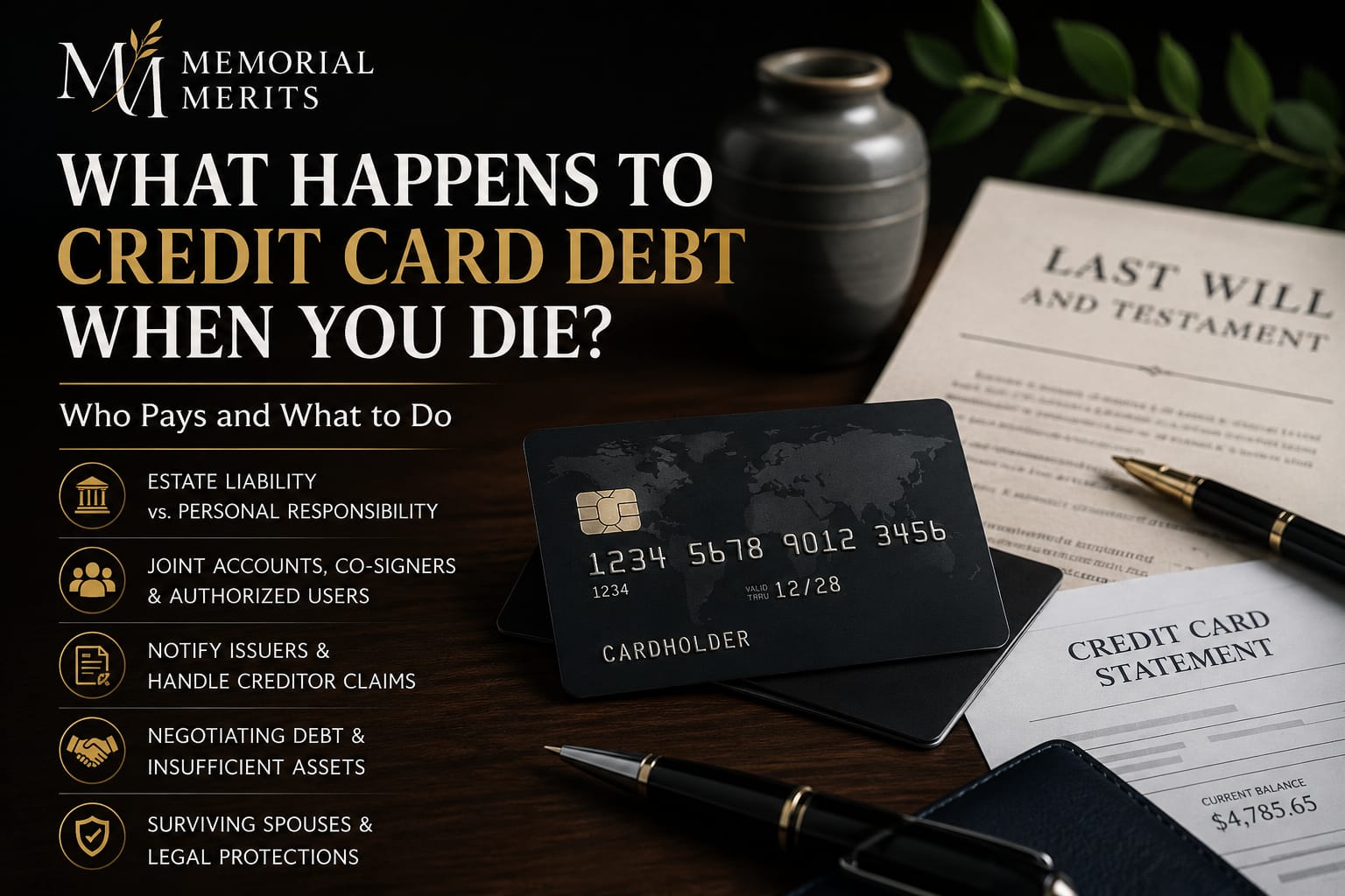 What Happens to Credit Card Debt When You Die? Who Pays and What to Do