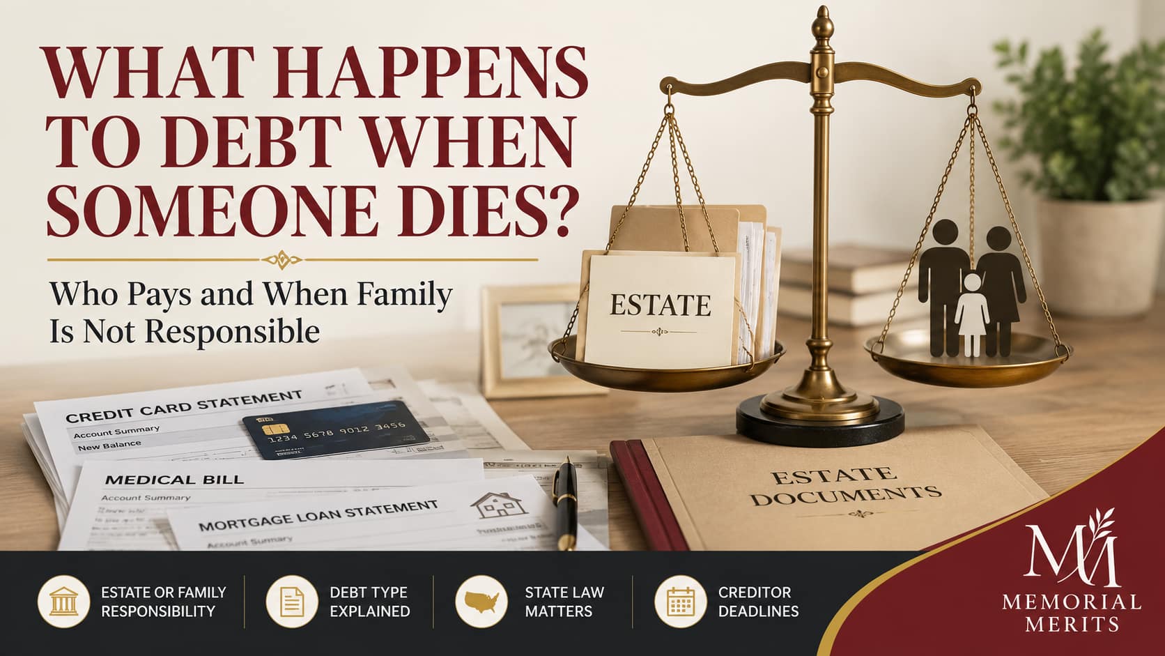 What Happens to Debt When Someone Dies? Who Pays by Debt Type and State