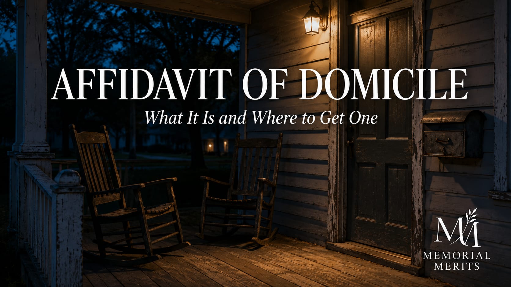 Affidavit of Domicile 2026: What It Is and Where to Get One