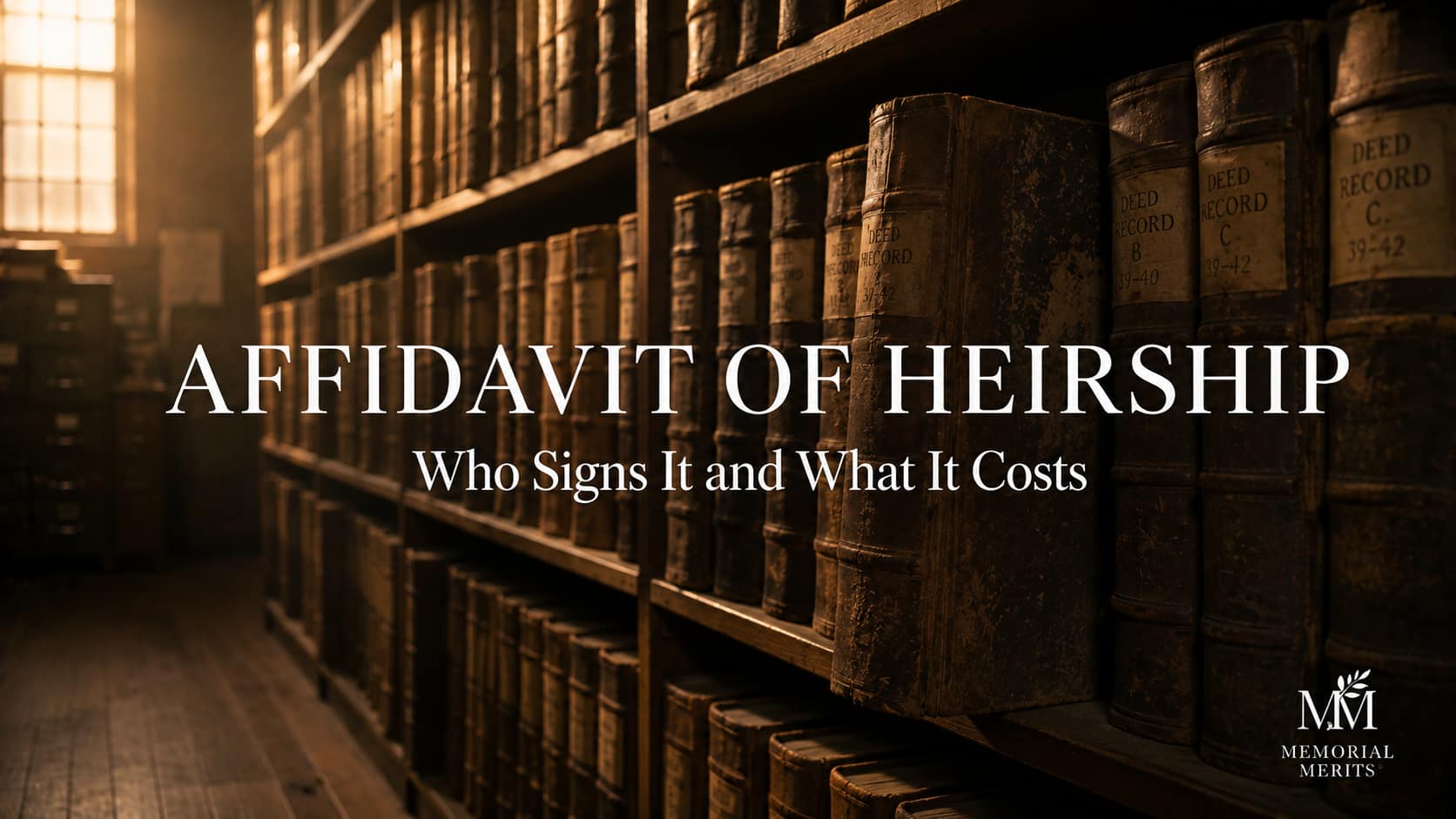 Affidavit of Heirship 2026: Who Signs It and What It Costs