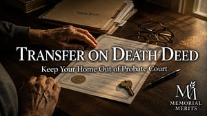 Transfer on Death Deed: Forms and Rules in Every State (2026) Homeowner reviewing a transfer on death deed form at a desk with a house key resting on the property paperwork