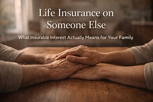 Life Insurance on Someone Else: What Insurable Interest Means for Your Family Guide to insurable interest in life insurance covering who you can insure including unmarried partners, divorced co-parents, aging parents, blended families, and business partners