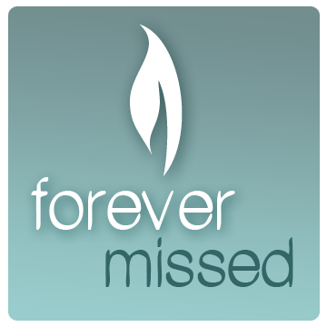 ForeverMissed online memorial page with photos, stories, and guestbook