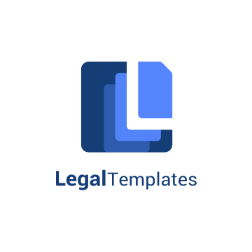 LegalTemplates logo โ blue and white icon of layered document pages