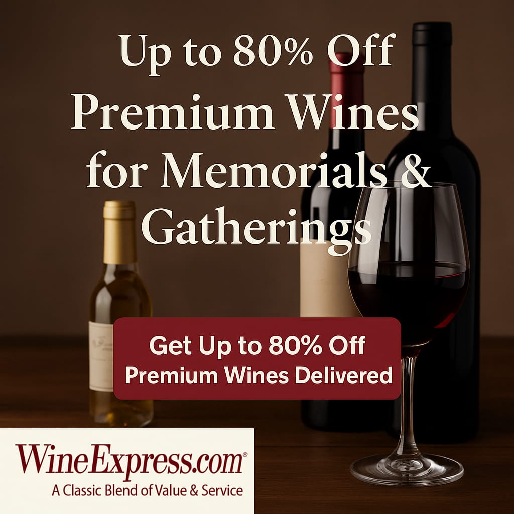 WineExpress memorial wines discount logo